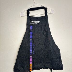 Taco Bell Apron with Colorful Stripe
